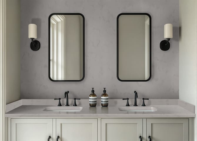 Staron Drift (VD382) double bathroom vanity top